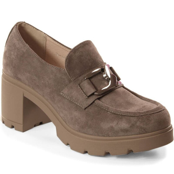 Potocki W WOL135 suede shoes with a post and platform