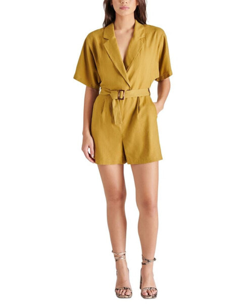 Women's Honor Belted Short-Sleeve Romper