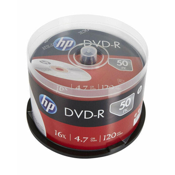 DVD-R HP 50 штук 4,7 GB 16x (50 штук)