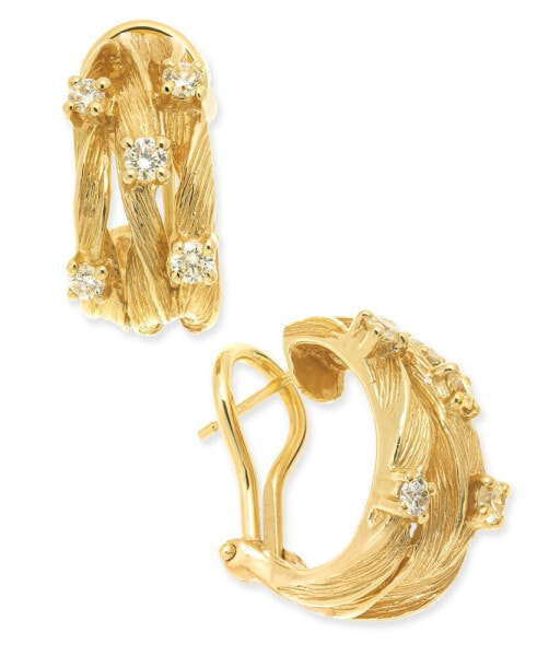 D'Oro by EFFY® Diamond Vine Earrings (5/8 ct. t.w.) in 14k Gold