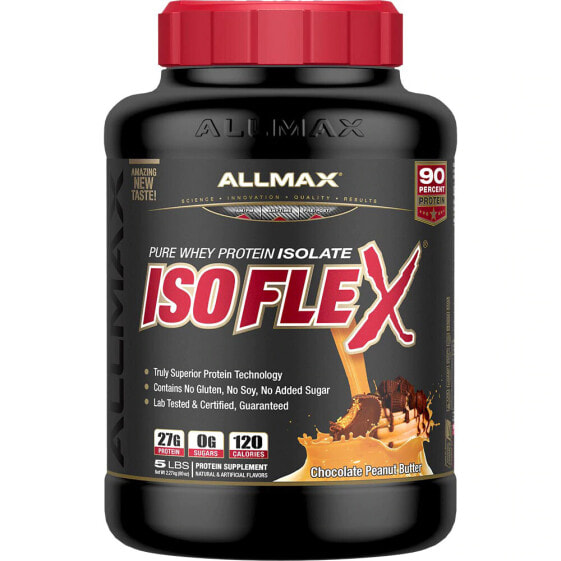 AllMax Nutrition IsoFlex Pure Whey Protein Isolate Изолят сывороточного протеина со вкусом шоколадного арахисового масла  2267 г