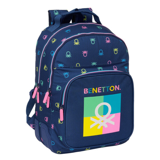 Школьный рюкзак Benetton Cool Тёмно Синий 32 x 42 x 15 cm