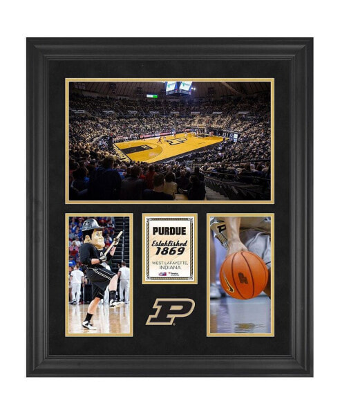 Purdue Boilermakers Mackey Arena Framed 20" x 24" 3-Opening Collage