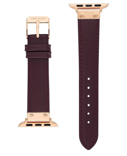 Women's Purple Genuine Leather Band Compatible with 42/44/45/Ultra/Ultra 2 Apple Watch