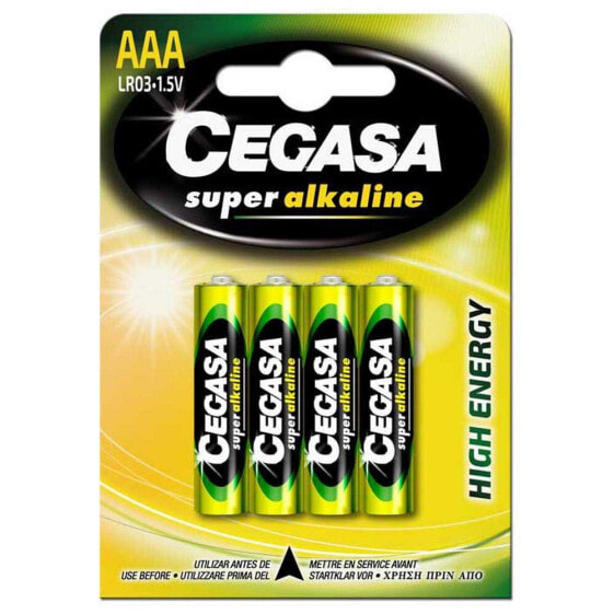 CEGASA 1x4 Super Alkaline AAA Batteries