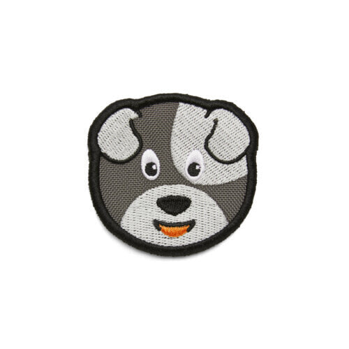 Affenzahn Dog - Backpack patch - Polyester - Grey - 1 pc(s) - 78 mm - 76 mm