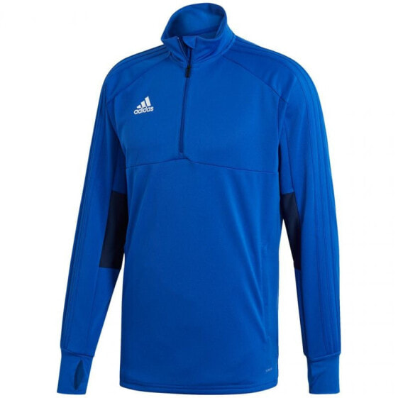 Мужской свитшот на молнии спортивный синий adidas Sweatshirt adidas Condivo18 Training Top 2 blue M CG0397