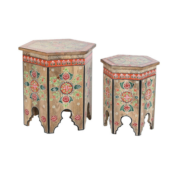 Набор из двух столиков DKD Home Decor Араб 48 x 41,5 x 49 cm
