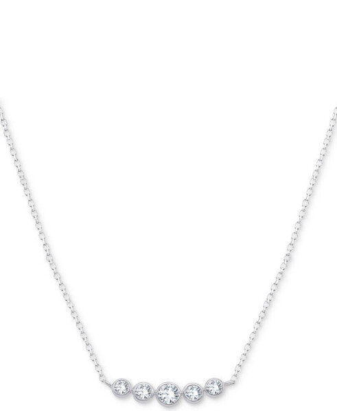 Lab-Created Diamond Graduated 18" Statement Necklace (1/5 ct. t.w.) in Sterling Silver