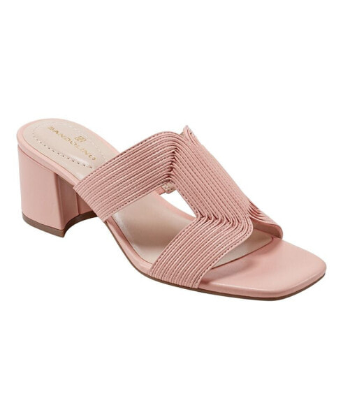 Women's Merily Open Toe Slip-on Square Toe Dress Sandals