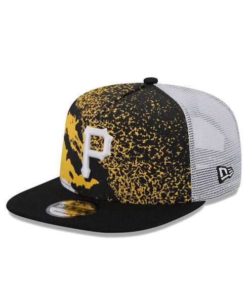 Men's Black Pittsburgh Pirates Court Sport 9Fifty Snapback Hat