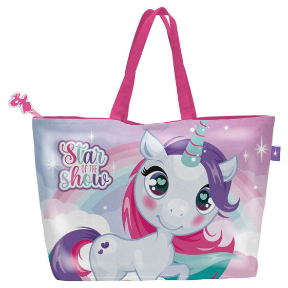 ZASKA 48x32 cm Unicorn Beach Bag