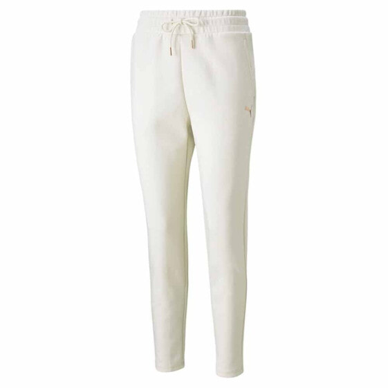 Puma Evostripe Drawstring Pants Womens White Casual Athletic Bottoms 589160-73
