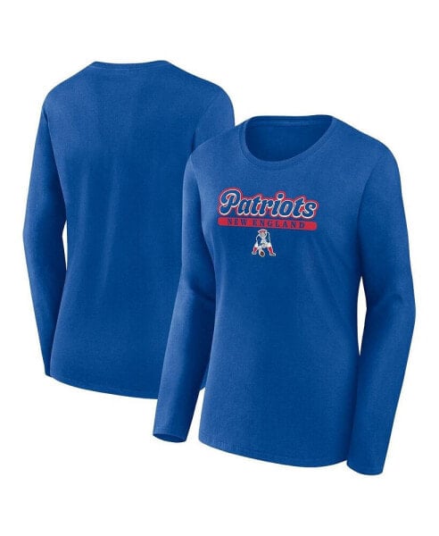 Women's Royal New England Patriots Next Long Sleeve T-shirt