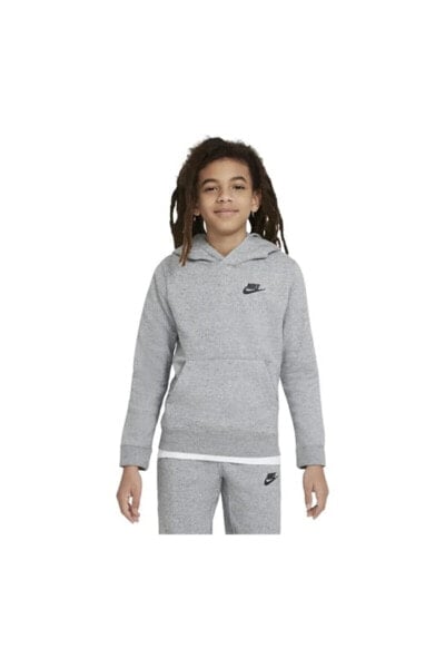 Детская спортивная толстовка Nike Sportswear Zero Pullover Hoodie - серая.