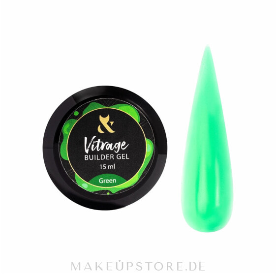 Nagelgel - F.O.X Vitrage Gel Green