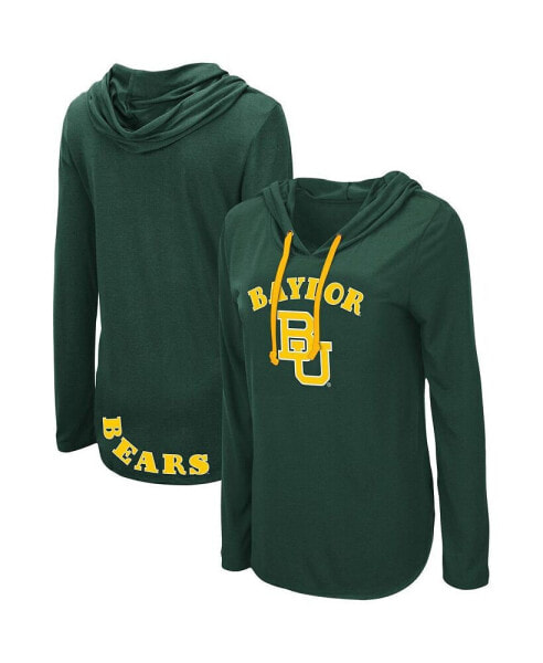 Women's Green Baylor Bears My Lover Hoodie Long Sleeve T-shirt