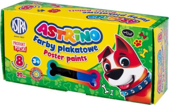 Astra Farby plakatowe Astrino 8 kolorów - 20 ml [opakowanie=6szt] Astra TARGI