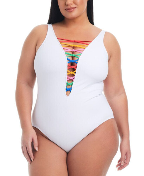 Plus Size Lets Get Knotty One-Piece Swimsuit