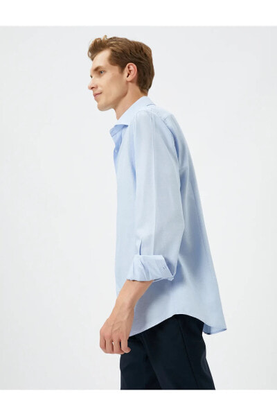 Рубашка мужская Koton Классическая с запонками и длинными рукавами