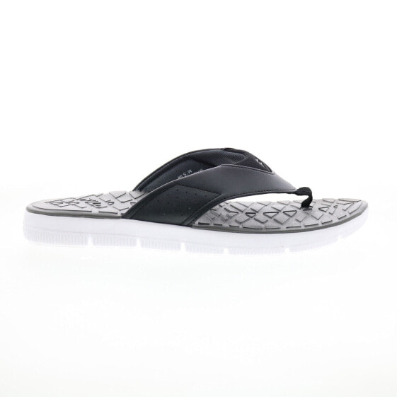 Fila Brule Twist Flex 1HS21012-052 Mens Gray Flip-Flops Sandals Shoes 9