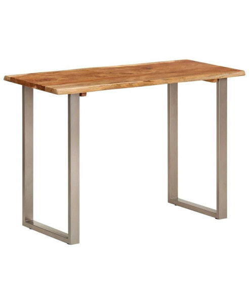 Стол обеденный деревянный vidaXL Solid Wood Acacia 43.3"x19.7"x29.9"