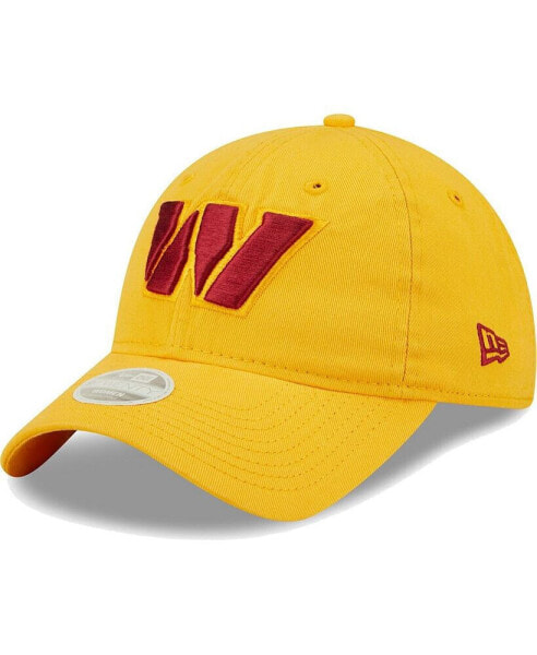 Women's Gold Washington Commanders Core Classic 2.0 9TWENTY Adjustable Hat