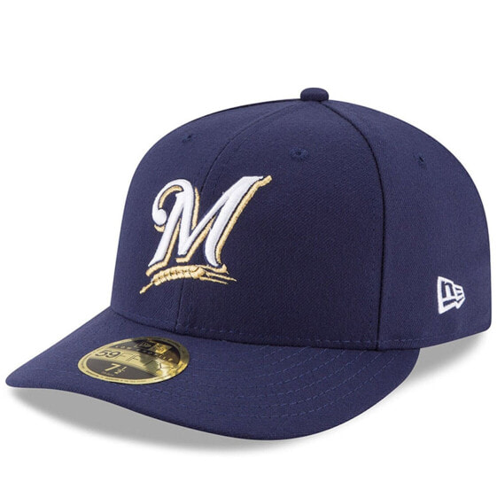 [70360650] Mens New Era MLB Milwaukee Brewers 2017 Low Profile Authentic 5950