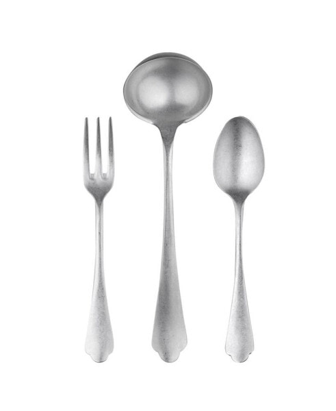 Serving Set Fork Spoon and Ladle Dolce Vita Flatware Set, Set of 3