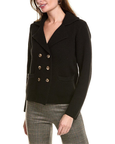 Anna Kay Lecroisa Wool-Blend Cardigan Women's Black M