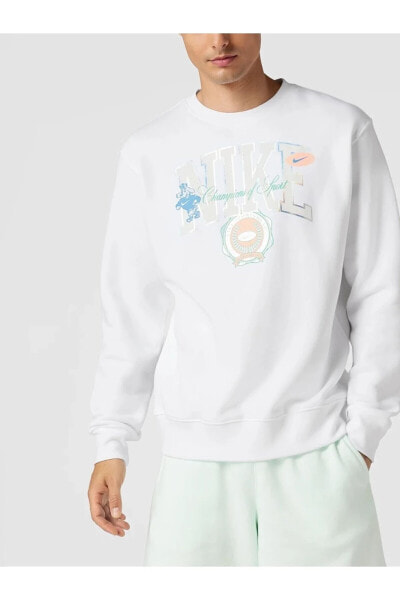 Sportswear College Sports Graphic Fleece Erkek Sweatshirt