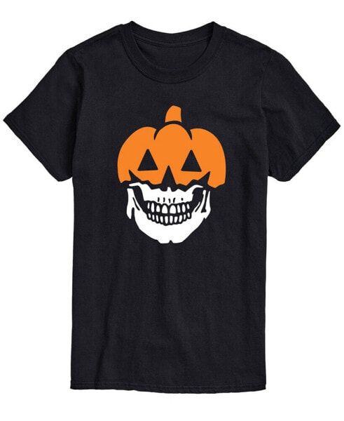 Men's Skull Face Pumpkin Classic Fit T-shirt