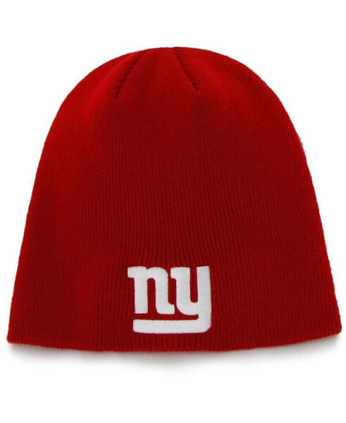 Men's Red New York Giants Secondary Logo Knit Beanie