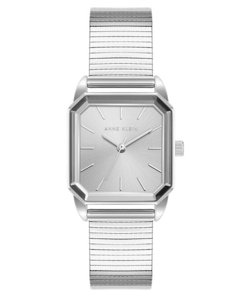 Women's Quartz Silver-Tone Stainless Steel Watch, 26mm