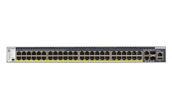 Netgear M4300-52G-PoE+ 550W PSU - Managed - L2/L3/L4 - Gigabit Ethernet (10/100/1000) - Power over Ethernet (PoE) - Rack mounting - 1U