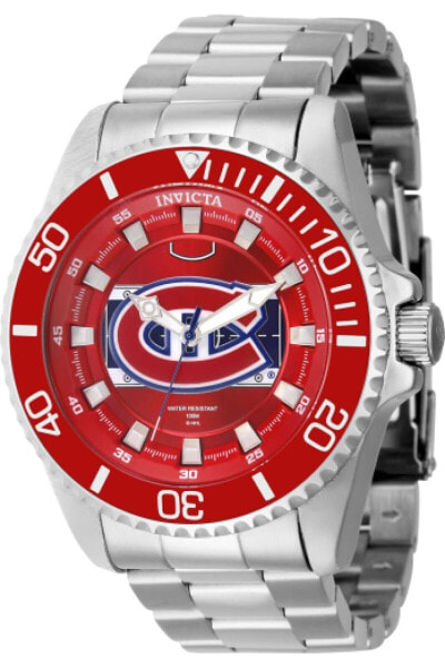 Invicta NHL Montreal Canadiens Quartz Red Dial Men's Watch 42261