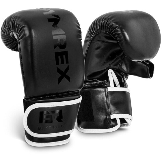 Боксерские перчатки для тренировок 12 унций черные GYMREX GR-BG 12PB