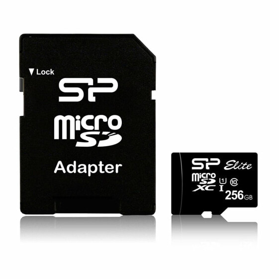 Карта памяти микро-SD с адаптером Silicon Power SP256GBSTXBU1V10SP 256 GB