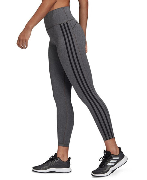 Брюки спортивные Adidas Леггинсы 3-Stripes Workout 7/8 для женщин