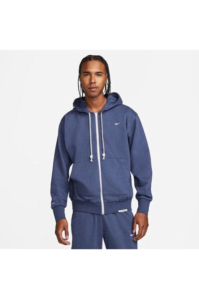 Толстовка мужская Nike Dri-FIT Standard Issue с полной молнией "Темно-синий/Айвори"
