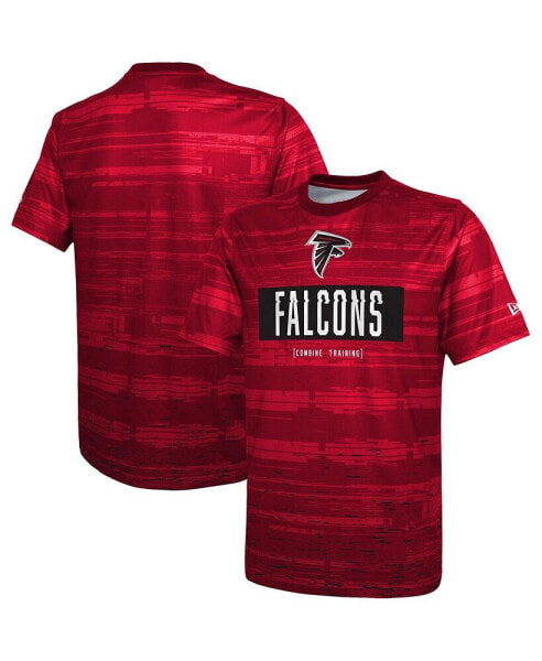 Men's Red Atlanta Falcons Combine Authentic Sweep T-shirt