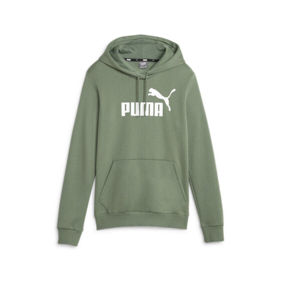 Puma Essentials Logo Pullover Hoodie Womens Green Casual Outerwear 58678948