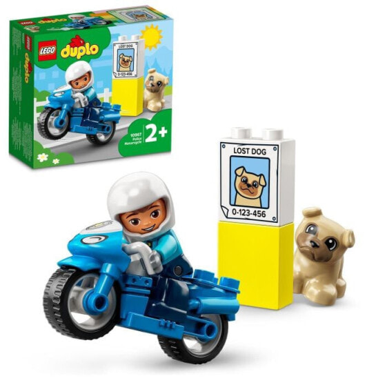 Детский конструктор LEGO DUPLO 10967 "Полицейский мотоцикл" 2+