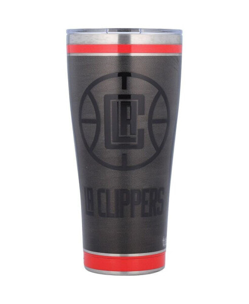 LA Clippers 30 Oz Blackout Stainless Steel Tumbler
