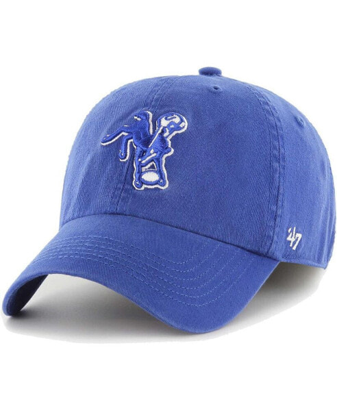 Men's Royal Distressed Indianapolis Colts Gridiron Classics Franchise Legacy Fitted Hat