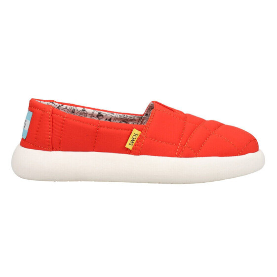 TOMS Peanuts X Alpargata Mallow Slip On Womens Red Sneakers Casual Shoes 100192