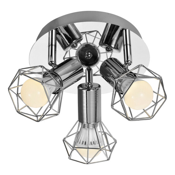 Activejet AJE-BLANKA 3PP ceiling lamp - 3 bulb(s) - E14 - IP20 - Silver