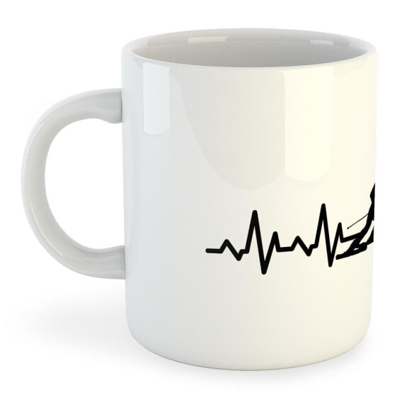 Чашка с изображением "Сердцебиение лыжника" KRUSKIS 325 мл