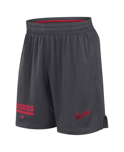 Men's Anthracite UConn Huskies 2024 Sideline Mesh Shorts