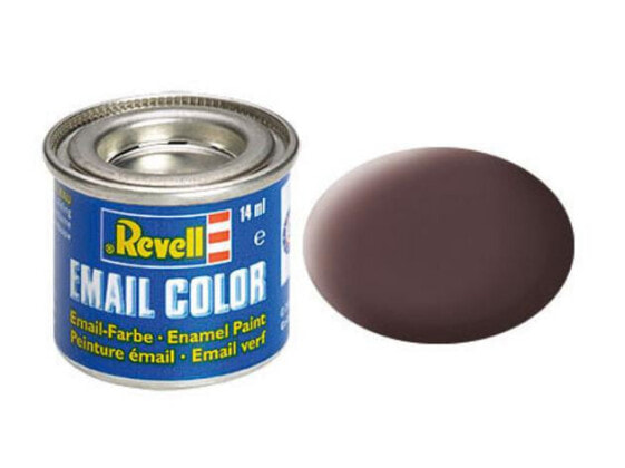 Краска матовая коричневая Revell Leather RAL 8027 14 мл - банка - коричневый - 1 шт